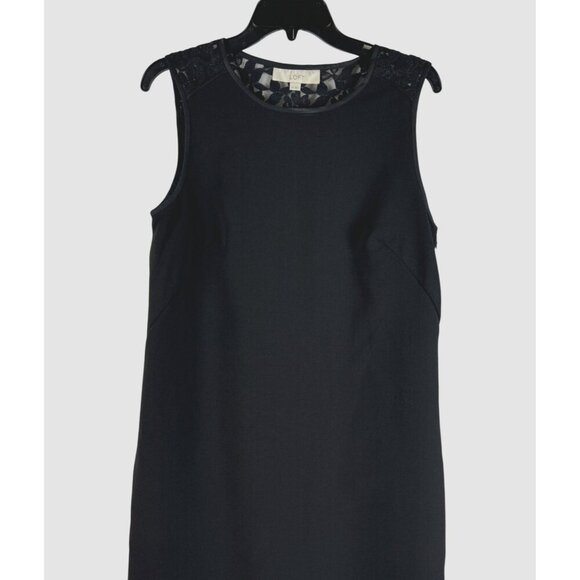 Loft Womens Sleeveless Black Lace Trim Casual Dress Size 10 - Picture 5 of 7